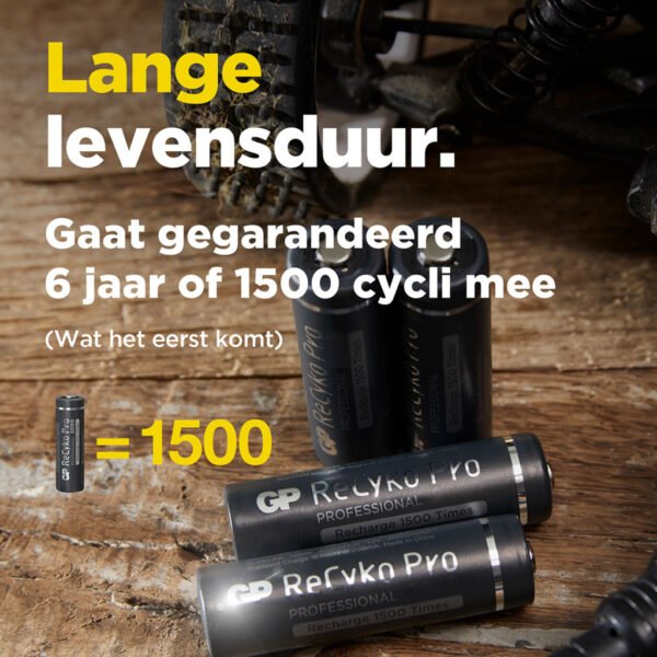 GP Recyko Gp Oplaadbaar Batterij Pro Aa A4 2000mah - Afbeelding 6