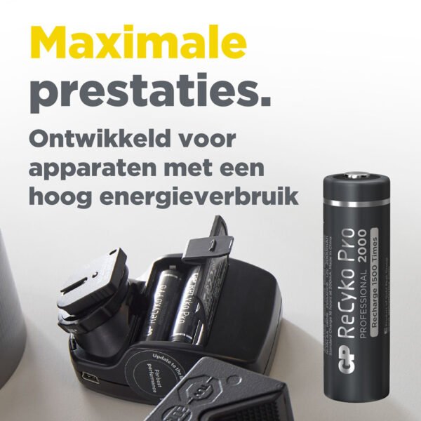 GP Recyko Gp Oplaadbaar Batterij Pro Aa A4 2000mah - Afbeelding 9