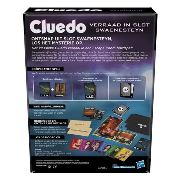 Hasbro Gaming Cluedo Verraad in Slot Swaenesteyn - Afbeelding 3