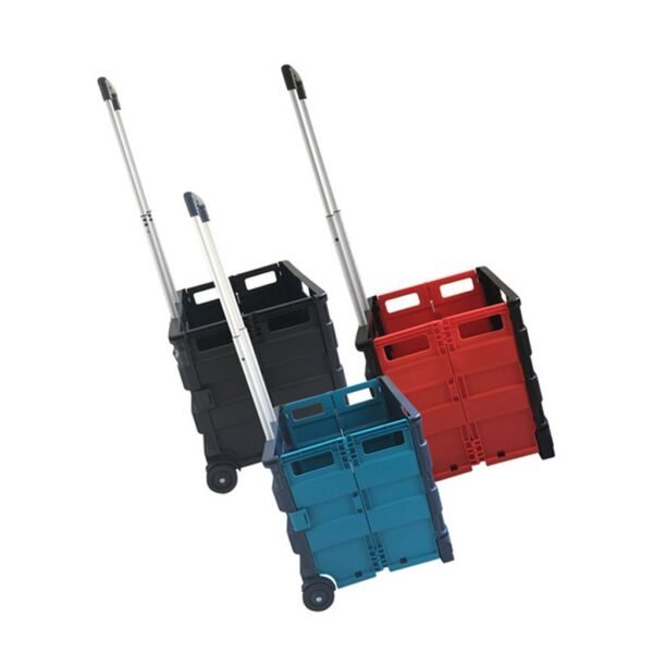 Seco SE-ZY-LC-BK Opvouwbare Trolley Krat Assorti - Afbeelding 2