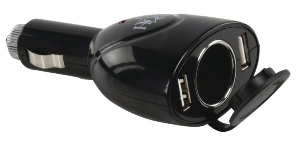 Hq P. sup. usb202 Dubbele Usb Autolader met 12 V Aansluiting - Afbeelding 2