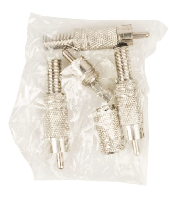 Valueline CC-010 Rca Plug + Prt. Metaal Verguld Rood - Afbeelding 2