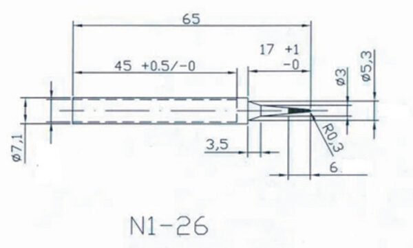 Hq Solder/tip2 Vervangingstip voor Solder20/30 - Afbeelding 2