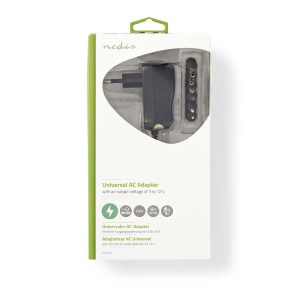 Nedis ACPA006 Universele Ac-voedingsadapter 3/4,5/5/6/7,5/9/12 V Dc 0,6 A - Afbeelding 2