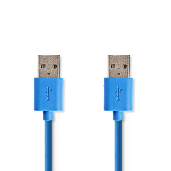 Nedis CCGP61000BU20 Usb 3.0-kabel A Male - A Male 2,0 M Blauw - Afbeelding 2