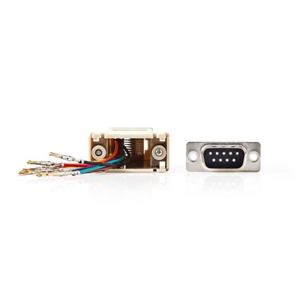 Nedis CCGP52820IV D-sub-adapter D-sub 9-pins Female - Rj45 (8p8c) Female Ivoor - Afbeelding 2