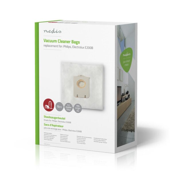 Nedis DUBG220AEP12 Stofzuigerzak Philips, Electrolux E200b - Afbeelding 3