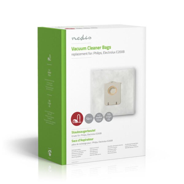 Nedis DUBG220AEP12 Stofzuigerzak Philips, Electrolux E200b - Afbeelding 4