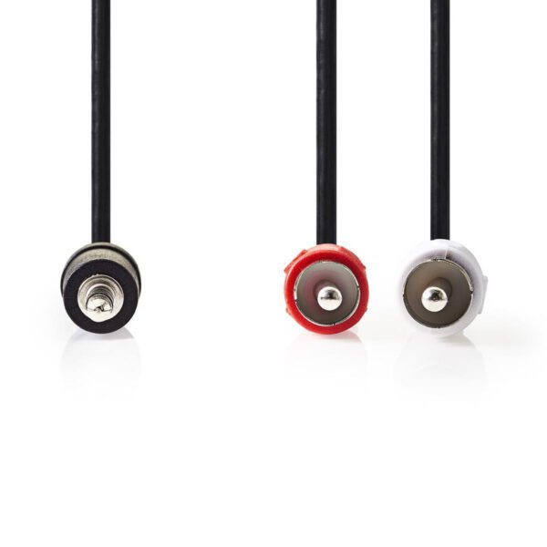 Nedis CAGT22200BK15 Stereo Audiokabel 3,5 Mm Male - 2x Rca Male 1,5 M Zwart - Afbeelding 2