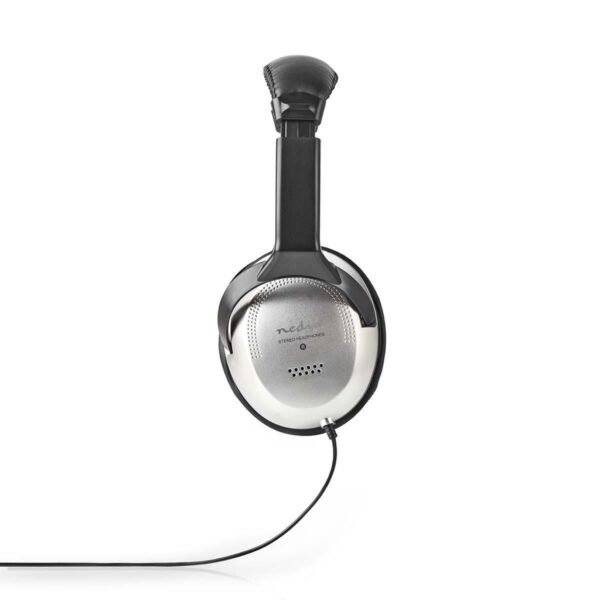 Nedis HPWD1201BK Over-ear Koptelefoon Bedraad 6,00 M Zilver/zwart - Afbeelding 2
