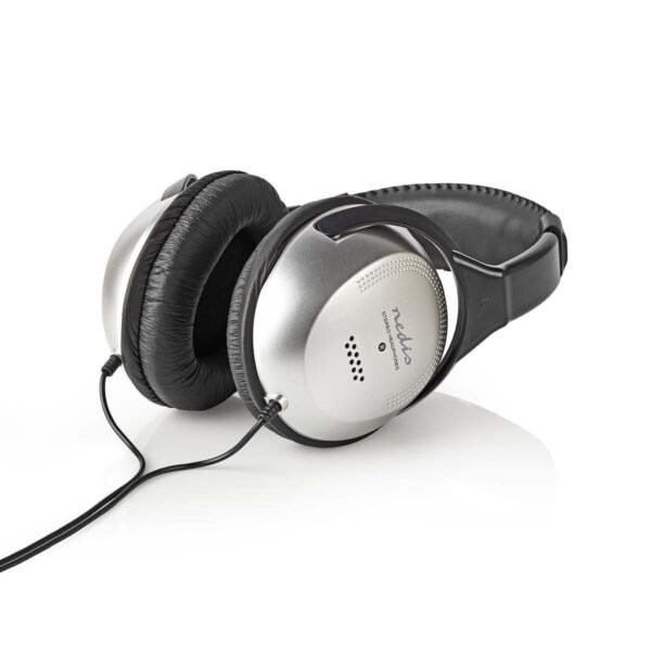Nedis HPWD1201BK Over-ear Koptelefoon Bedraad 6,00 M Zilver/zwart - Afbeelding 5