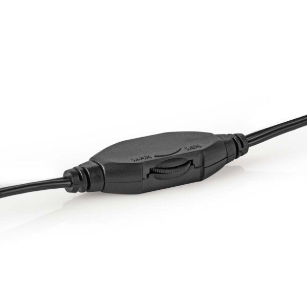 Nedis HPWD1201BK Over-ear Koptelefoon Bedraad 6,00 M Zilver/zwart - Afbeelding 6