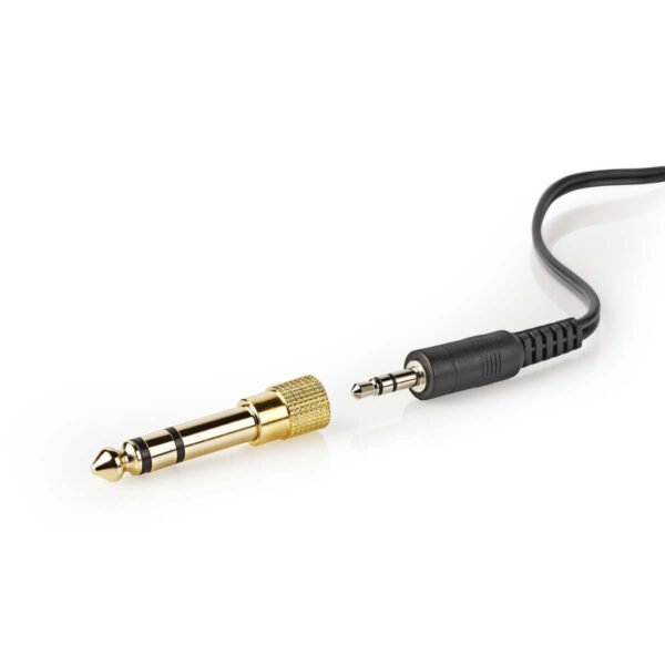 Nedis HPWD1201BK Over-ear Koptelefoon Bedraad 6,00 M Zilver/zwart - Afbeelding 7