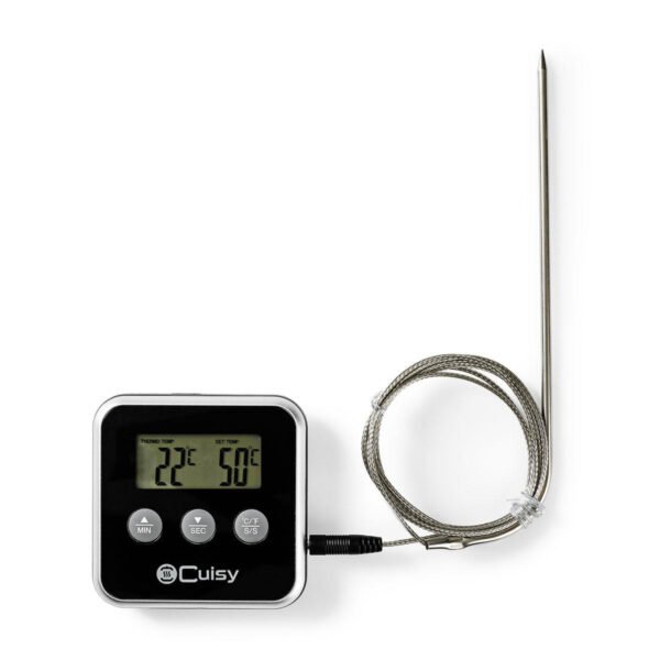 Nedis KATH105BK Vleesthermometer 0 - 250 °c Digitaal Display Timer - Afbeelding 4
