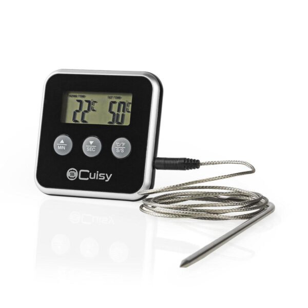 Nedis KATH105BK Vleesthermometer 0 - 250 °c Digitaal Display Timer - Afbeelding 6