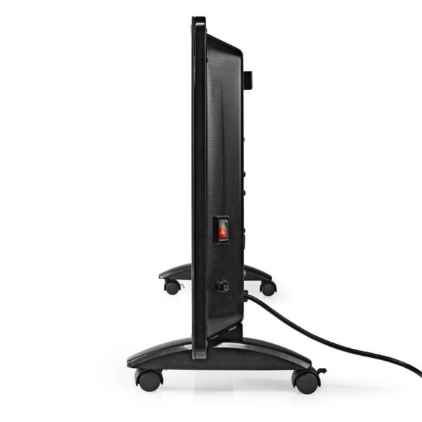 Nedis HTPL20FBK Glazen Paneel Convectorkachel Thermostaat Lcd-scherm 2 Warmtestanden Staand / Wandmontage 2000 W Zwart - Afbeelding 3