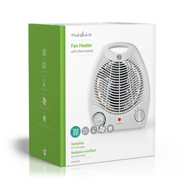 Nedis HTFA13CWT Ventilatorkachel 2000 W Thermostaat - Afbeelding 6
