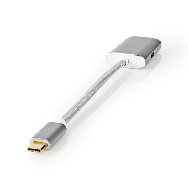 Nedis CCTB64680AL02 Usb-adapter Usb 3.2 Gen 1 Usb Type-c™ Male Hdmi™ Connector 0.20 M Rond Verguld Gebreid / Nylon Zilver Cover Window Box - Afbeelding 5