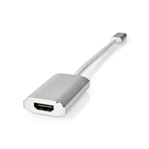 Nedis CCTB64680AL02 Usb-adapter Usb 3.2 Gen 1 Usb Type-c™ Male Hdmi™ Connector 0.20 M Rond Verguld Gebreid / Nylon Zilver Cover Window Box - Afbeelding 6