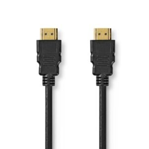 Nedis CVGP35000BK50 Hdmi&trade; Kabel Hdmi&trade; Connector Hdmi&trade; Connector 8k@60hz Earc Verguld 5.00 M Pvc Zwart Polybag