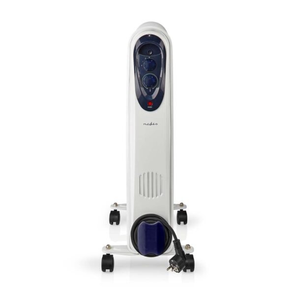 Nedis HTOI30WT11 Mobiele Olieradiator 1000 / 1500 / 2500 W 11 Vinnen Instelbare Thermostaat 3 Warmte Standen Omvalpreventie Wit - Afbeelding 3