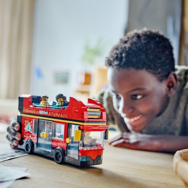 Lego 60407 City Great Vehicles Rode Dubbeldekker - Afbeelding 4
