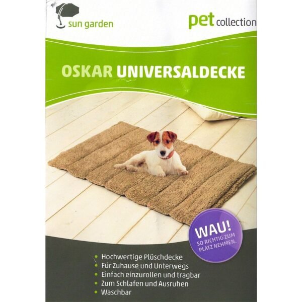Sun Garden Oskar Oprolbaar Hondenkleed 100x65x4 cm Grijs - Afbeelding 4