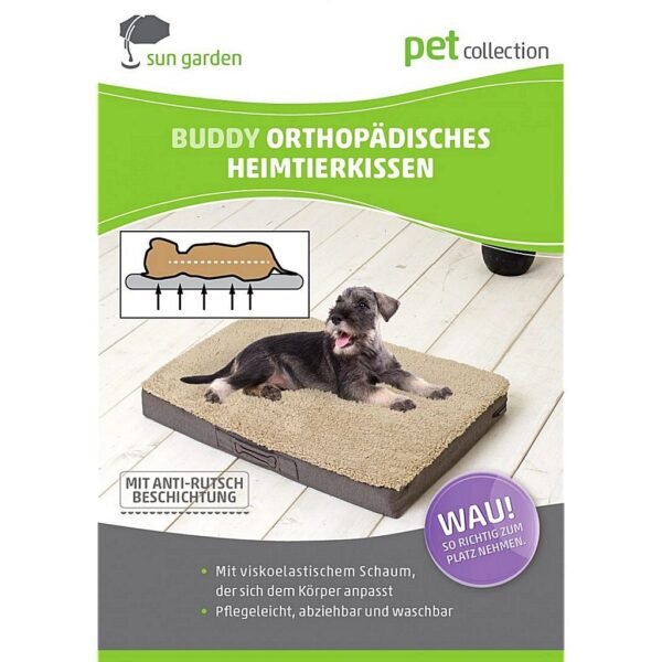 Sun Garden Buddy Orthopedisch Hondenkussen 79x60x8cm Donkerbruin - Afbeelding 5