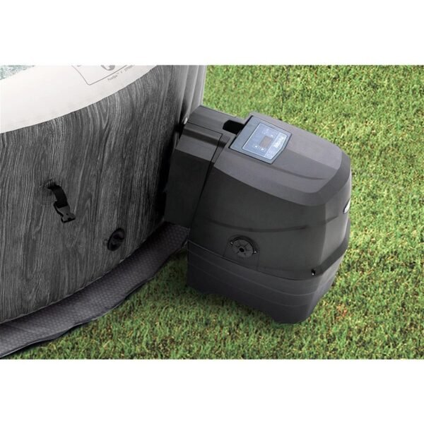 Intex 28440 PureSpa Greywood De Luxe Bubble Massage Jaccuzi 4-persoons Set - Afbeelding 4