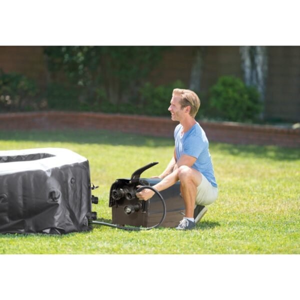 Intex 28462NL PureSpa Jet & Bubble DeLuxe Jacuzzi 6-Persoons Set met Zoutwatersysteem 218/168x71cm - Afbeelding 7