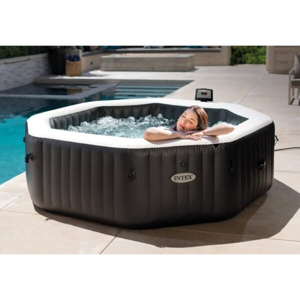 Intex 28462NL PureSpa Jet & Bubble DeLuxe Jacuzzi 6-Persoons Set met Zoutwatersysteem 218/168x71cm - Afbeelding 8
