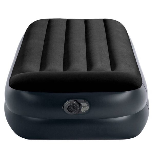 Intex 64122ND Pillow Twin 1-Persoons Luchtbed 99x191x42 cm + Ingebouwde Pomp Zwart - Afbeelding 2