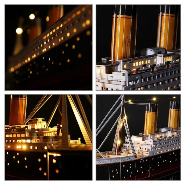 Cubic Fun 3D LED Puzzel Titanic 266 Stukjes - Afbeelding 4