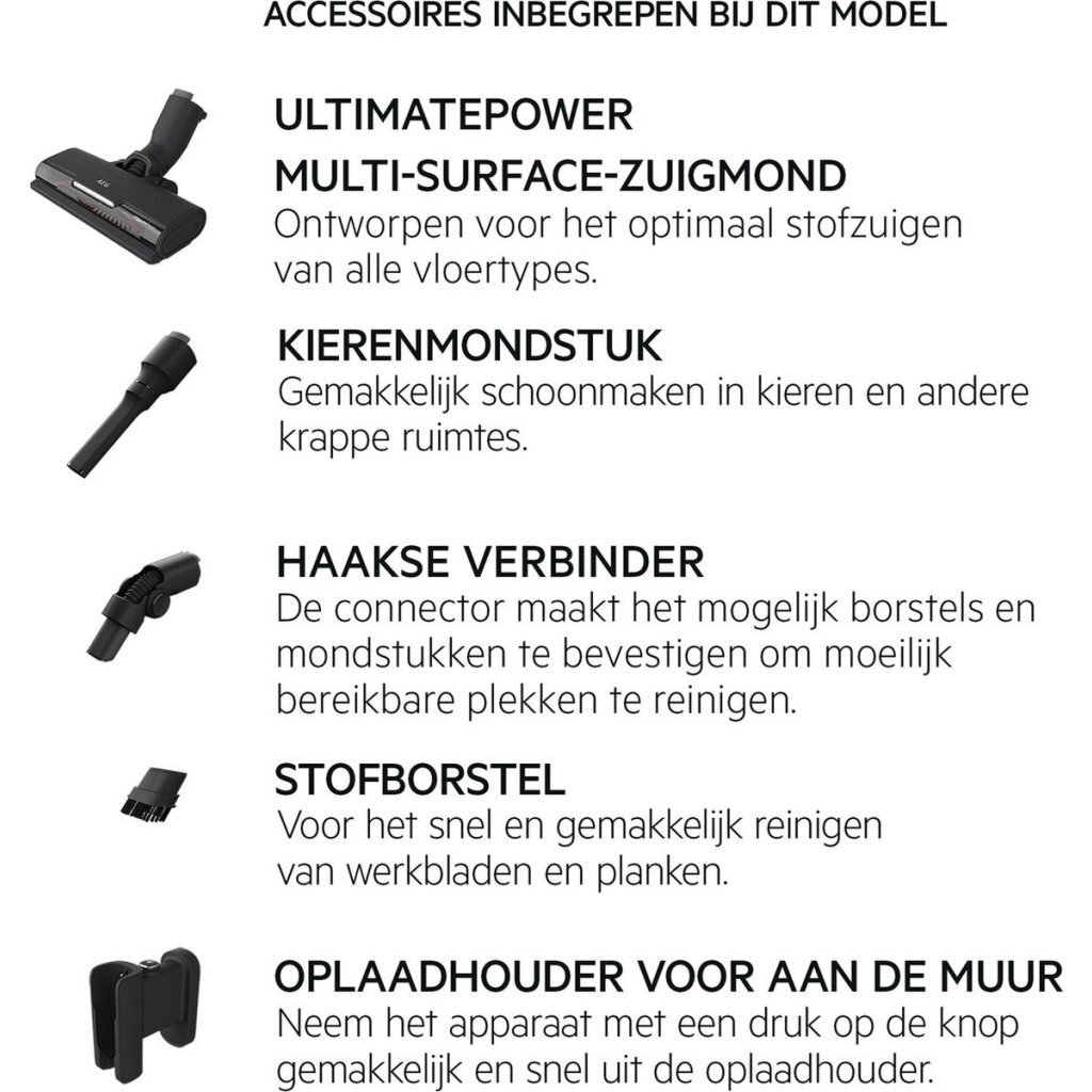 AEG AP71UB14DB Ultimate 7000 Accu Steelstofzuiger Antraciet - Afbeelding 2