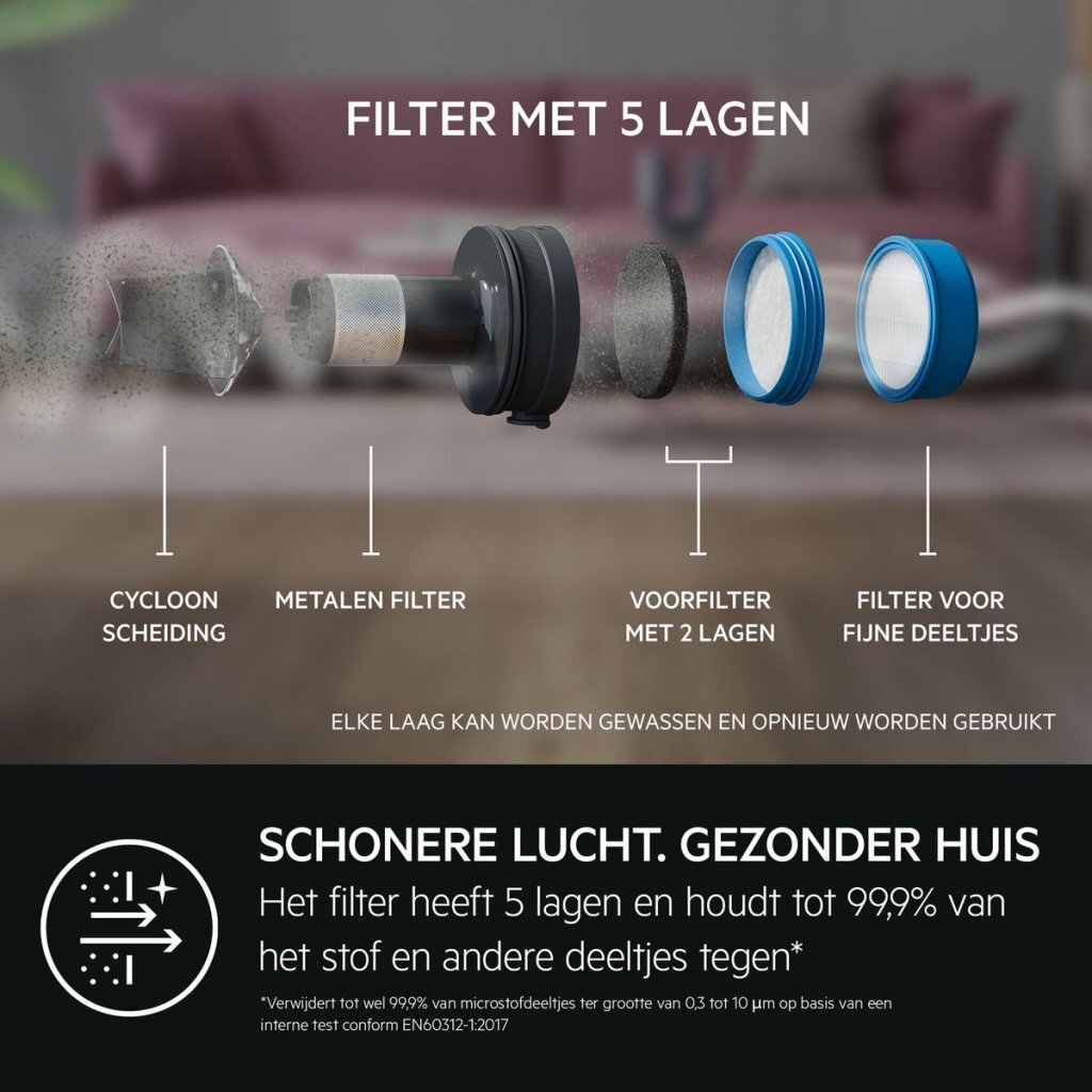 AEG AP71UB14DB Ultimate 7000 Accu Steelstofzuiger Antraciet - Afbeelding 4