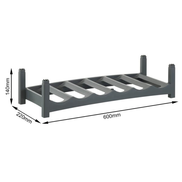 Rotho Vario Flessenrek Antraciet - Afbeelding 2