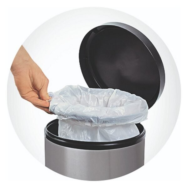 Rotho Paso Pedaalemmer 30L Metallic Zilver/Zwart - Afbeelding 2