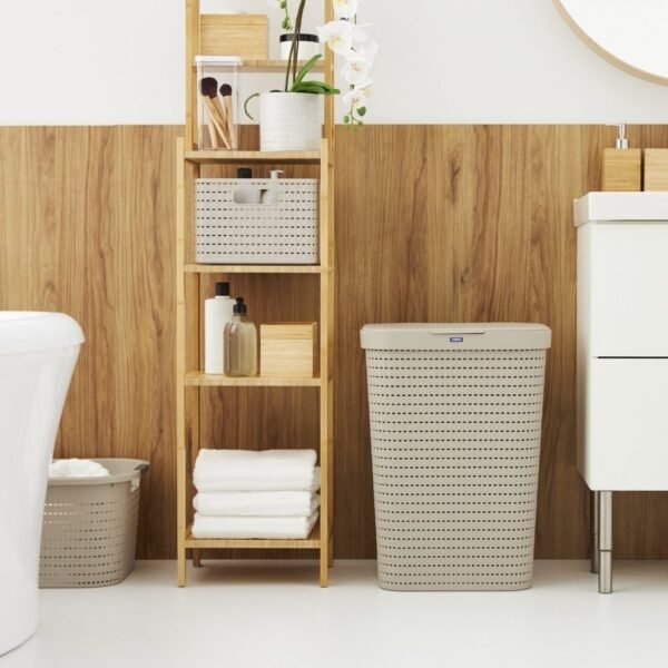 Rotho Country Wasmand 55L Cappuccino - Afbeelding 2