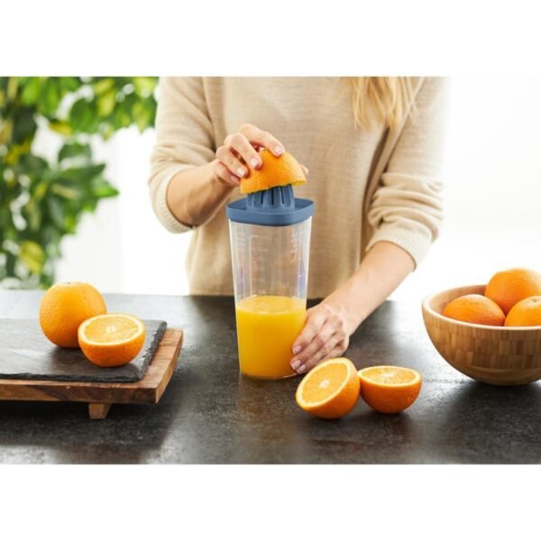Rotho Loft Shaker met Pers 1L Horizon Blauw/Transparant - Afbeelding 2