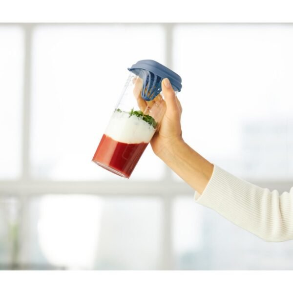 Rotho Loft Shaker met Pers 1L Horizon Blauw/Transparant - Afbeelding 3
