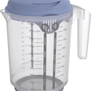 Rotho Fresh Mixbeker met Spatdeksel 1,5L Horizon Blauw