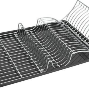 Metaltex Afdruiprek Wingtex 51x31 Cm Antraciet/zilver 2-delig