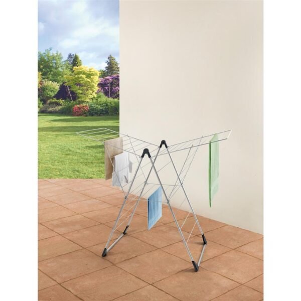 Tomado Breva Droogrek 25 m Lijn 58x133x109 cm Zilver - Afbeelding 2