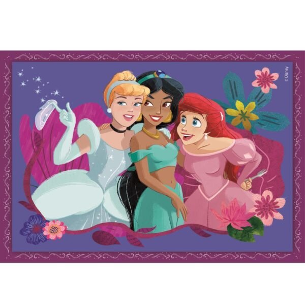 Clementoni Supercolor 4in1 Puzzel Disney Princess 12-24 Stukjes - Afbeelding 2