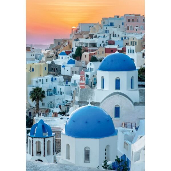 Clementoni High Quality Collection Puzzel + Poster Santorini 1000 Stukjes - Afbeelding 2