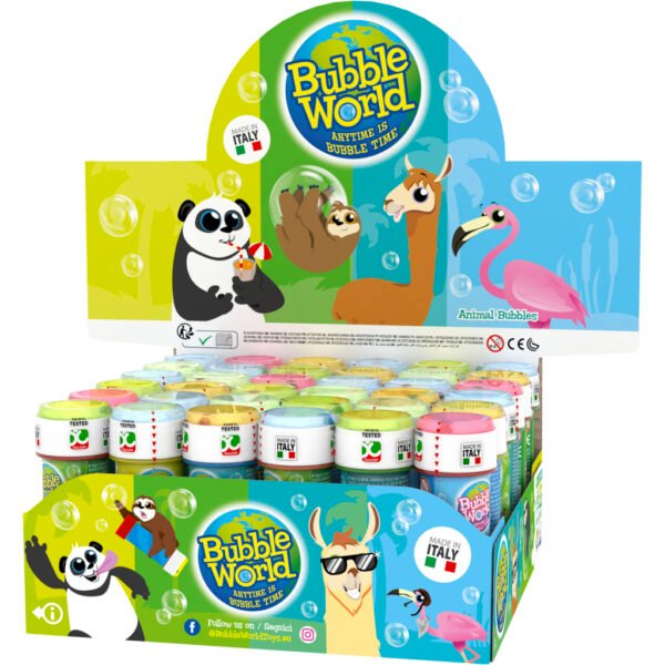 Bubble World Bellenblaas Dieren 60 ml 36 Stuks - Afbeelding 2