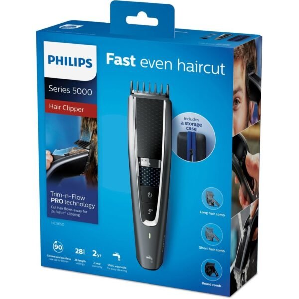 Philips HC5650/15 Series 5000 Trimmer Zwart/Zilver - Afbeelding 2