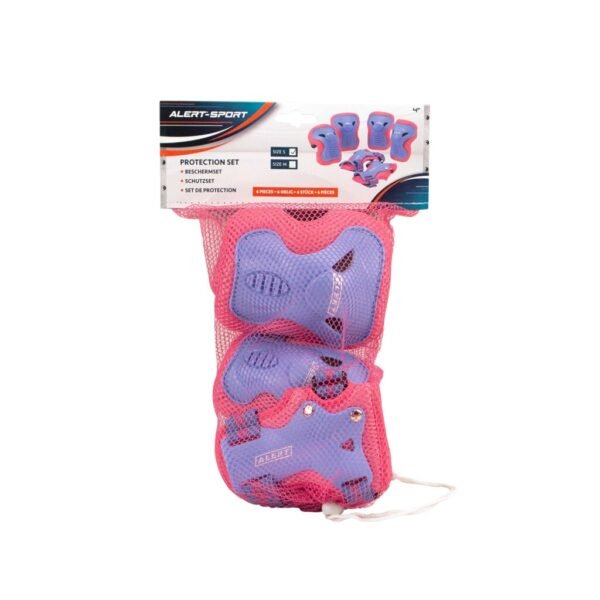 Alert Beschermset Maat S 6-delig Roze/Paars - Afbeelding 2