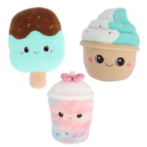 Pluchiez Ijs / Cupcake / Bubbletea Pluche Assorti