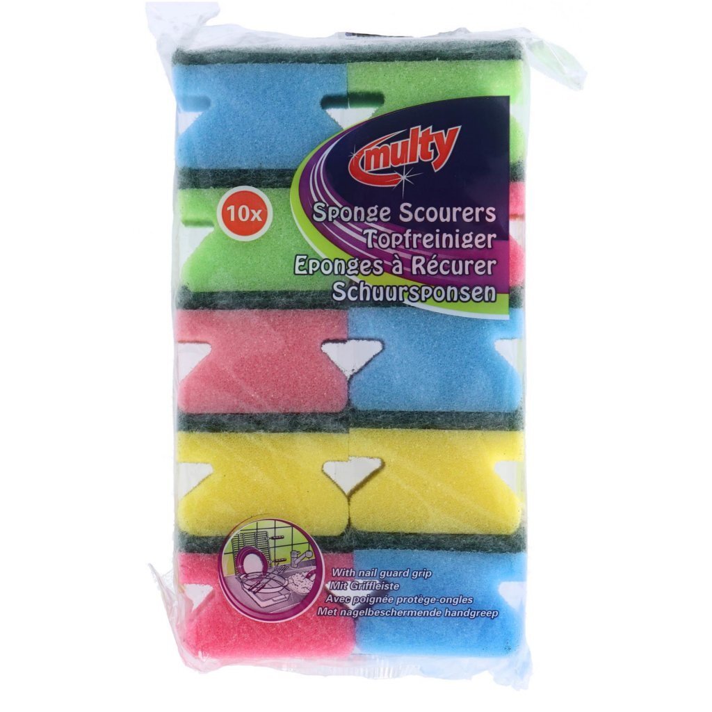 Multy Easy Grip Schuursponsen 10 Stuks - Afbeelding 5